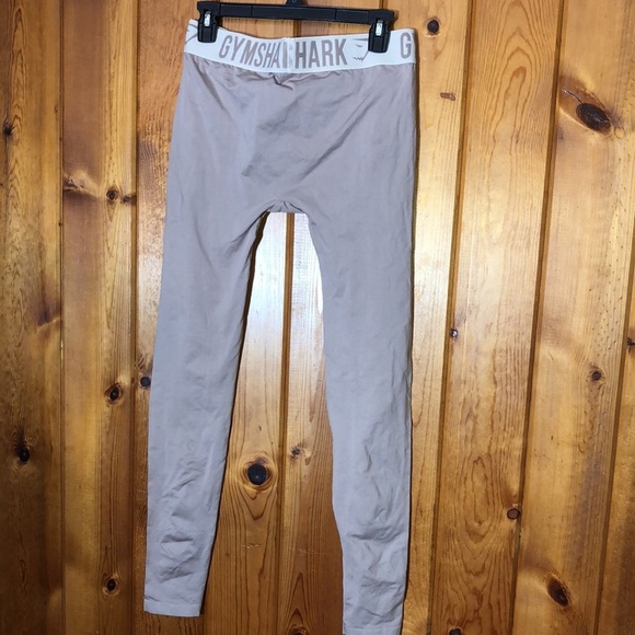 Gym Shark dusty pale pink leggings seamless size large workout stretchy leggings - Picture 6 of 8